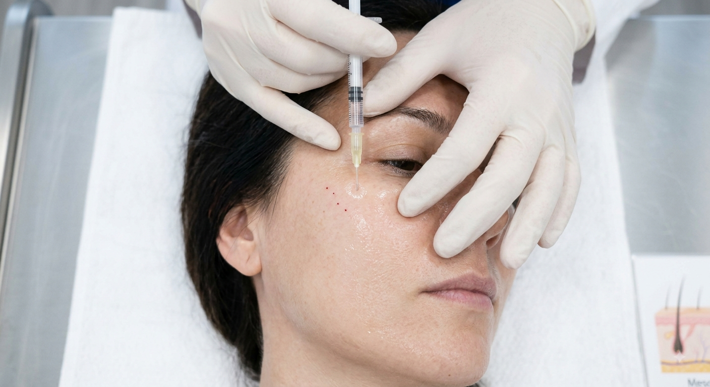 Facial mesotherapy treatment at MJ Aesthetics, North York, Toronto
